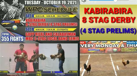 wpc pitmaster|KABIRABIRA 8 STAG DERBY( 4 STAG PRELIMS) OCT.19 2021 .